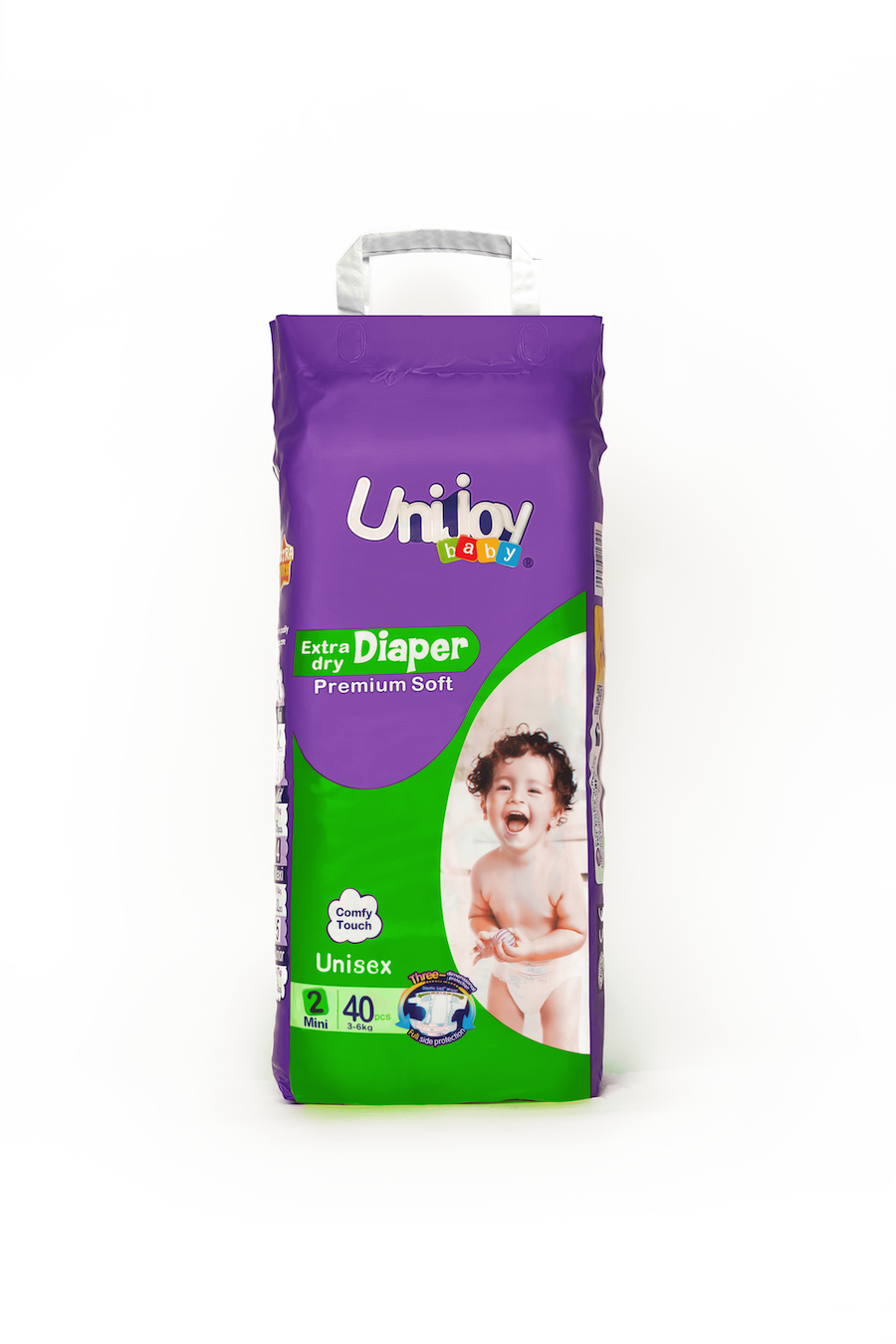 Підгузки Unijoy Soft S (3 - 6 кг), 40шт. Бренд – Unijoy. Постачальник – ТОВ "Гігієніка".